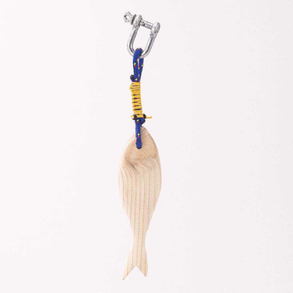 
                
                    Load image into Gallery viewer, Wooden Fish Keyring
                
            