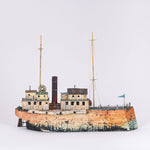 Wooden Handmade Ship in Copper