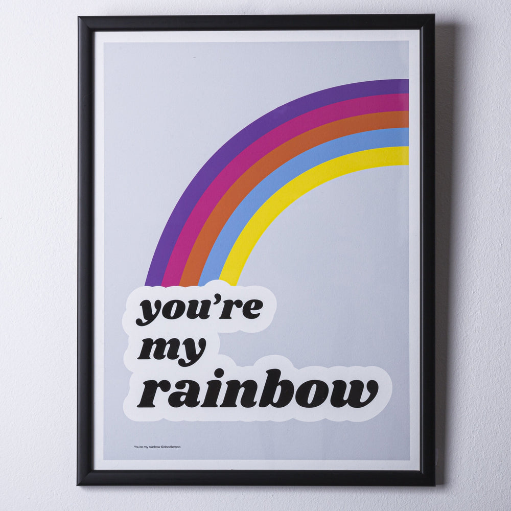 
                
                    Φόρτωση εικόνας στο Viewer Gallery, &amp;quot;You are My Rainbow&amp;quot; Framed Art Print
                
            